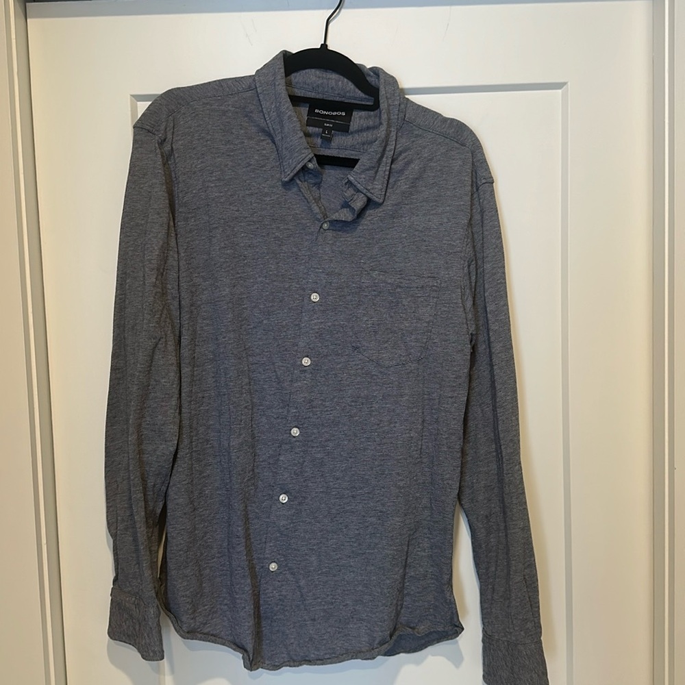 Bonobos slim fit soft size large casual button down
